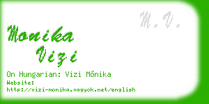 monika vizi business card
